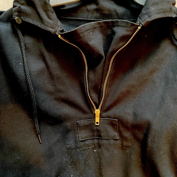 Black canvas pull over jacket from American apparel - Picture 2 of 6